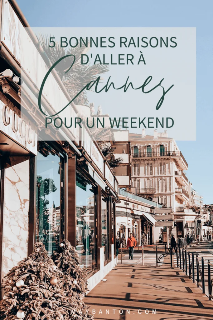 Avec ses boutiques de luxe, ses hôtels avec vue mer et ses plages privées, Cannes est un lieu de premier choix pour se détendre un weekend.