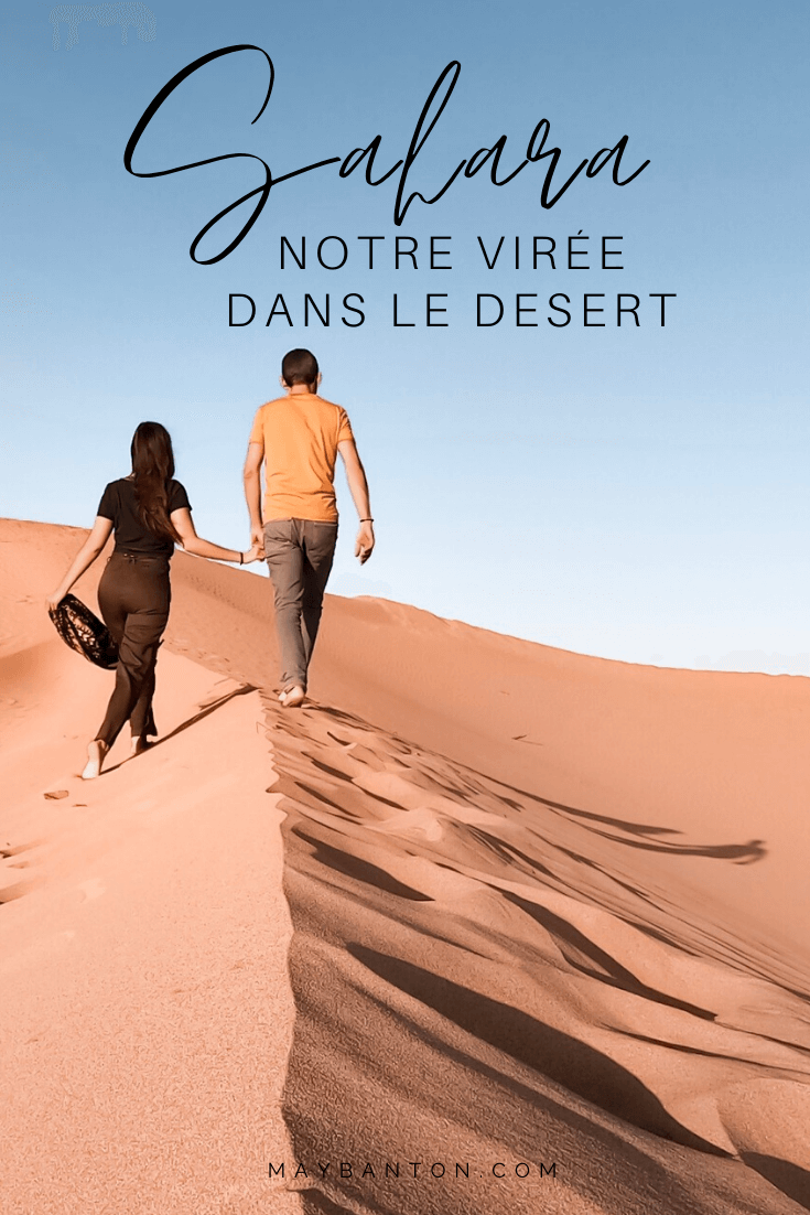 Partis tôt de Marrakech, nous rejoignons le Désert du Sahara par les célèbres montagnes de l'Atlas... Dans ce carnet de voyage, je te raconte notre virée inoubliable au coeur des dunes de sable.