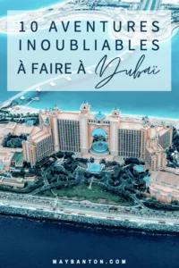 Dubaï est une destination pour les amoureux d'activités insolites. Dans ce post, je te propose de découvrir 10 aventures incroyables que tu ne peux faire qu'à Dubaï et que tu n'oublieras jamais.