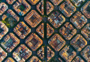 Barcelonne vue du ciel