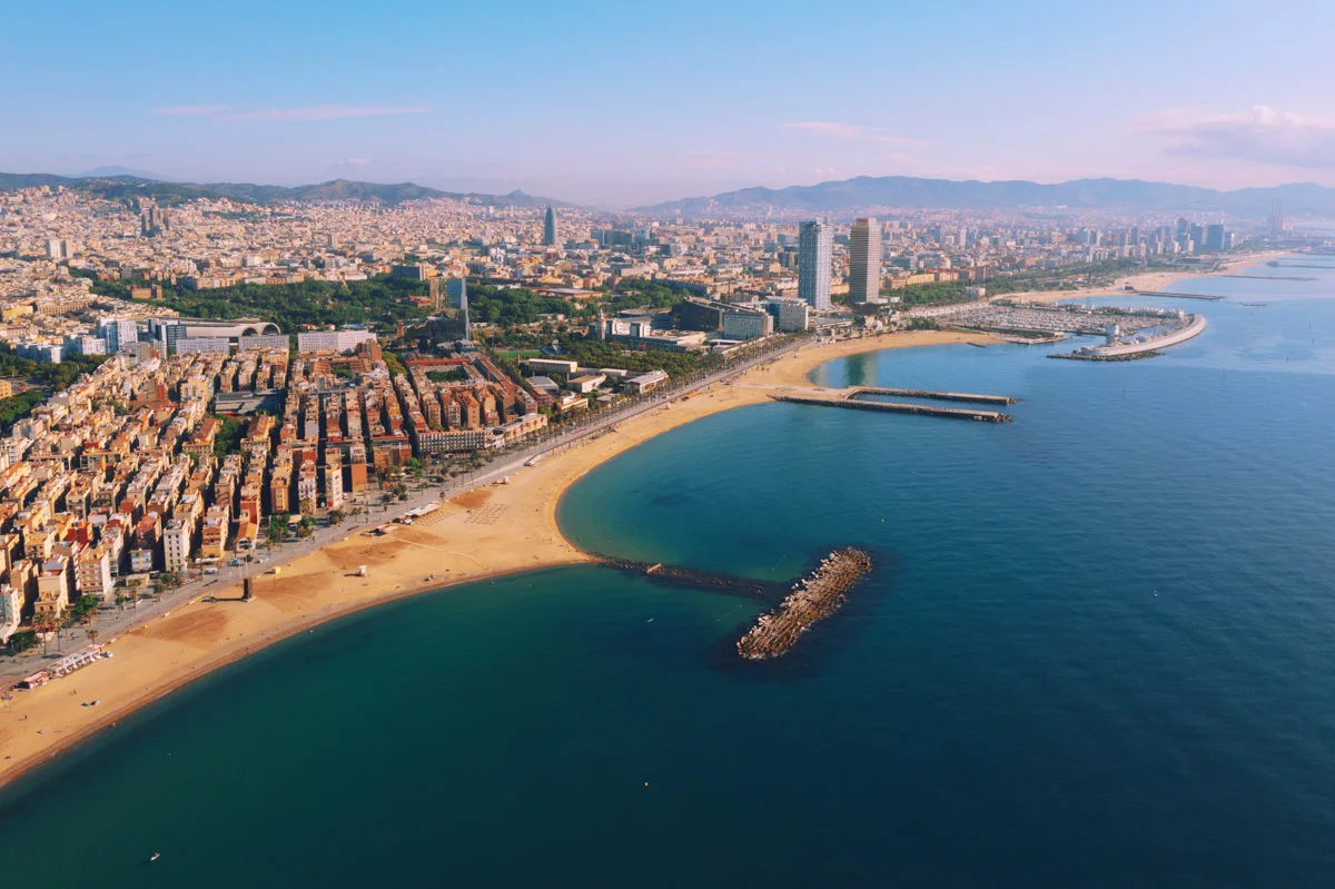 Barcelone, aller à la plage de barceloneta