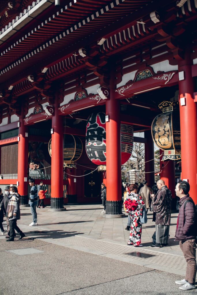 L'entrée d'un temple au Japon