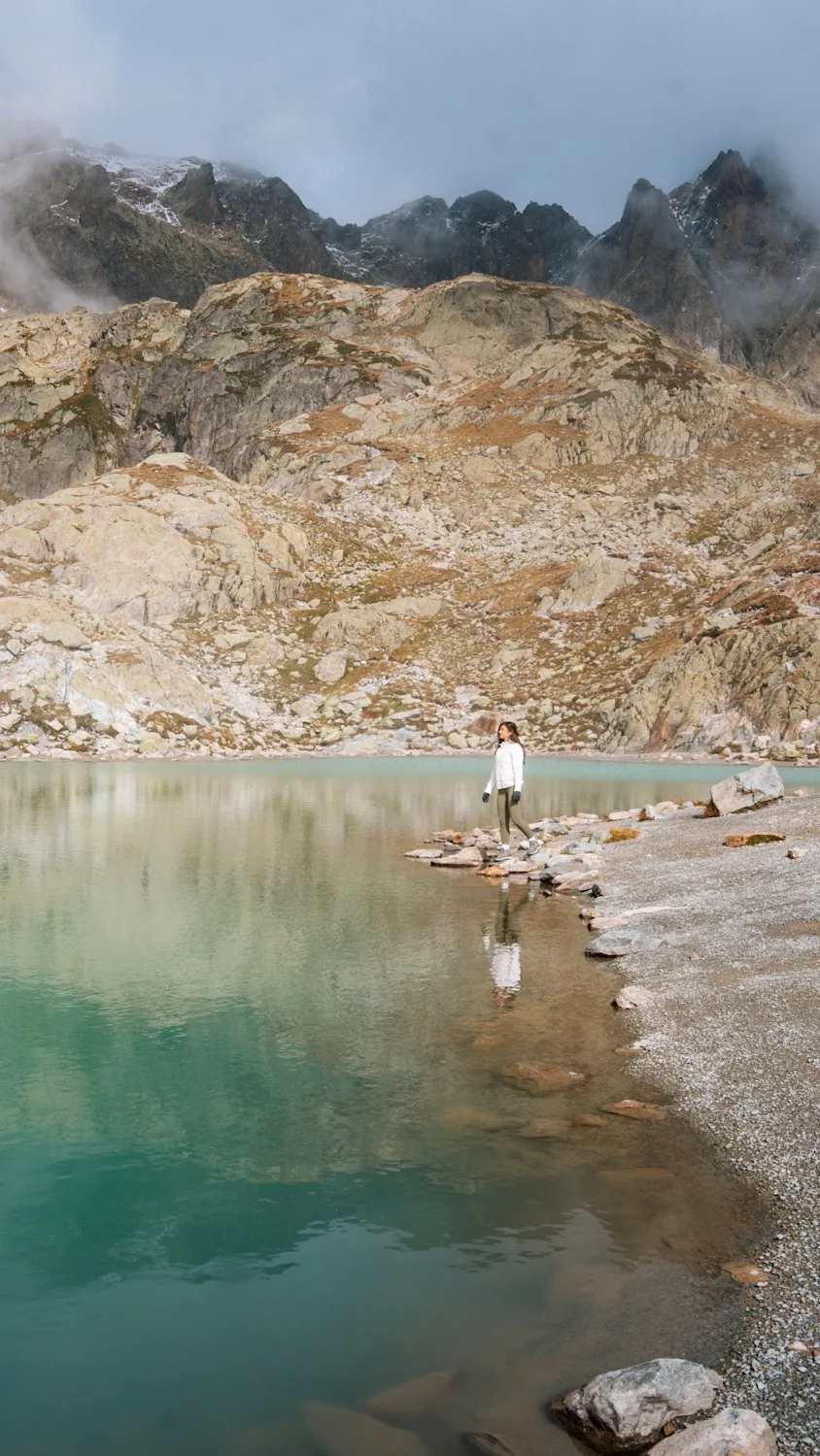 le célèbre lac blanc de chamonix